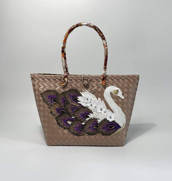"Swan Bayong"  Tote Handbag - Kulit Apparel LLC
