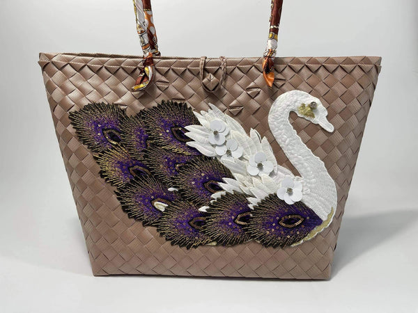 "Swan Bayong"  Tote Handbag - Kulit Apparel LLC