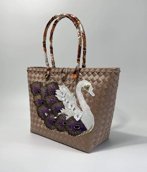"Swan Bayong"  Tote Handbag - Kulit Apparel LLC