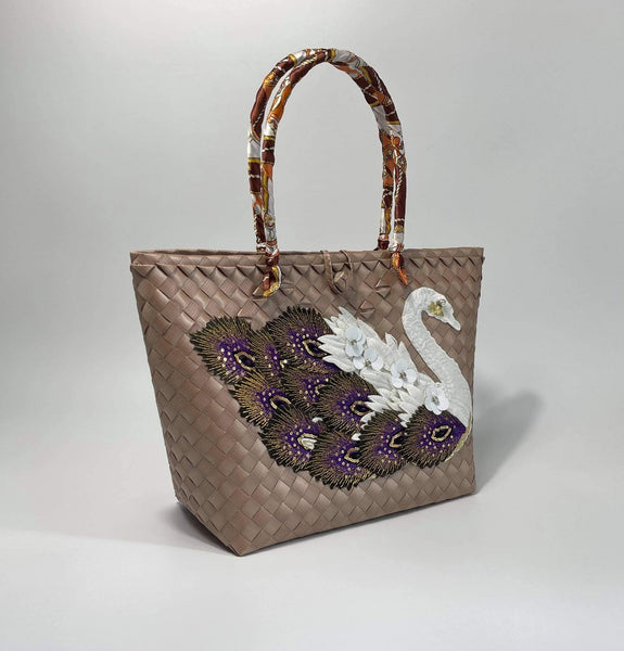 "Swan Bayong"  Tote Handbag - Kulit Apparel LLC