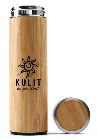 Bamboo Tea Infuser Thermos - Kulit Apparel LLC