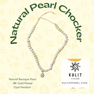 Natural Baroque Pearl Chocker Necklace - Kulit Apparel LLC