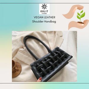 Vegan Leather Shoulder Handbag - Kulit Apparel LLC