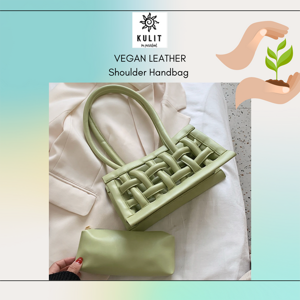 Vegan Leather Shoulder Handbag - Kulit Apparel LLC