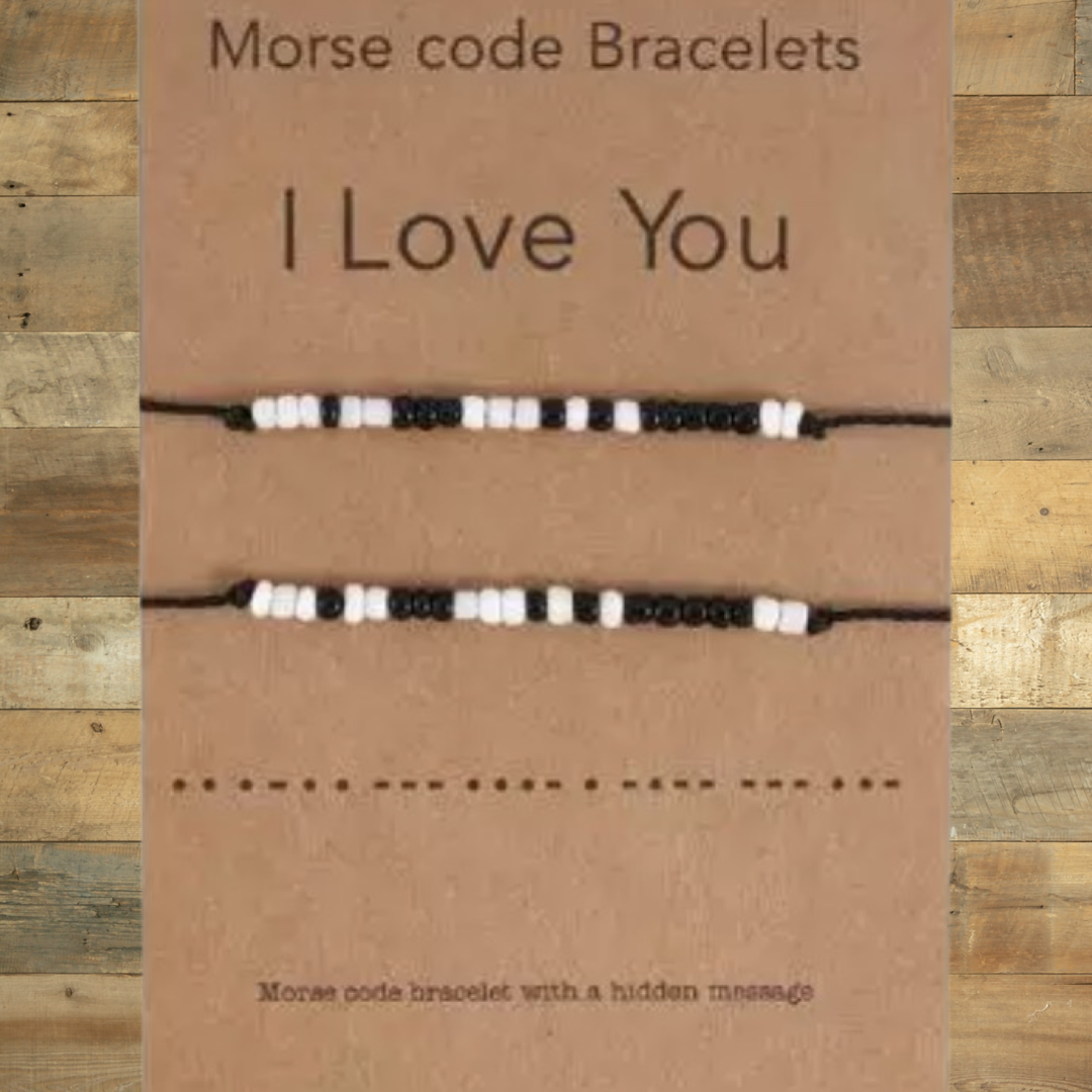 Morse Code Bracelet " I LOVE YOU" - Kulit Apparel LLC