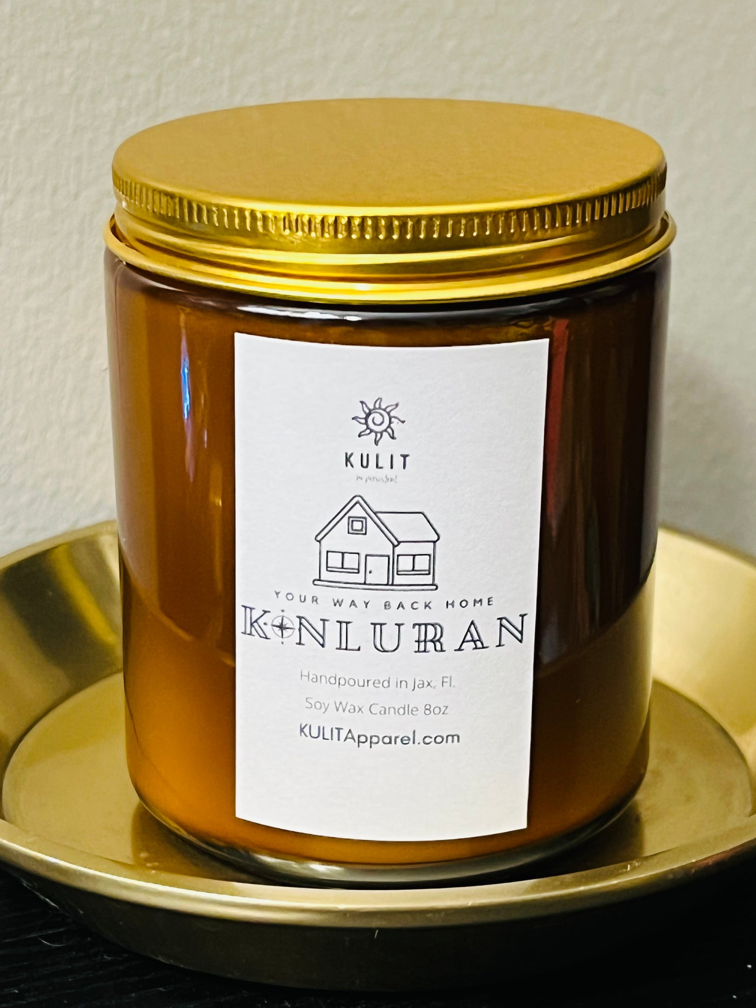 Kanluran (your way back home) FALL SCENT 8oz Soy Wax Scented Candle - KULIT "be persistent!"