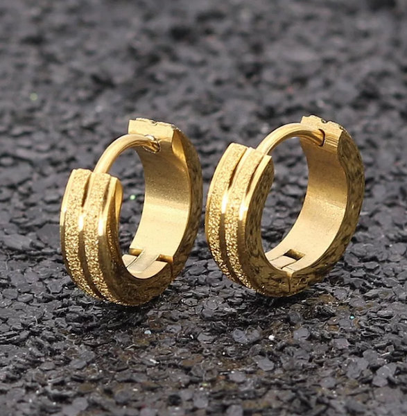 Matte Gold and Silver Earrings - Kulit Apparel Store