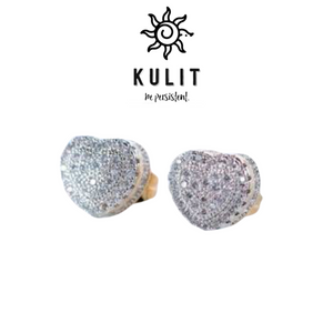 Heart Stud Earrings AMAYA - Kulit Apparel LLC