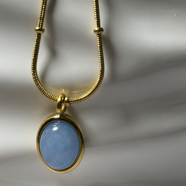 Moonstone 18k Gold plated necklace - Kulit Apparel LLC